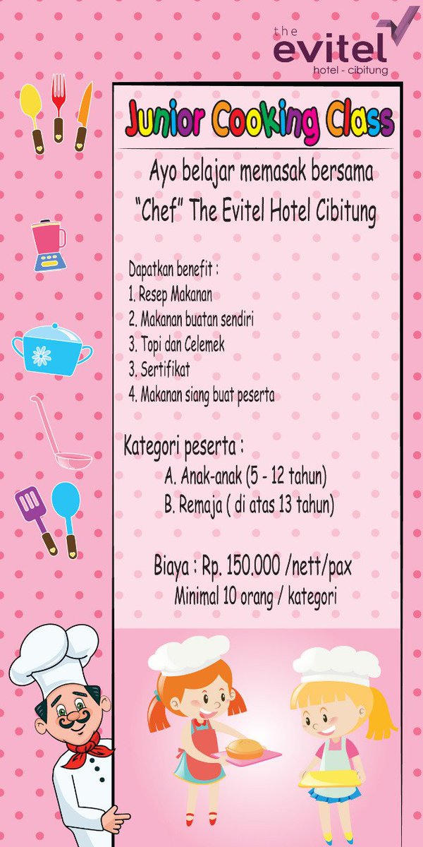 evitelcibitung's tweet photo. hiii guys,,, @evitelcibitung menyediakan Paket Wedding, Paket Cooking Class, Table Manner, All U Can Eat, dan mari bergabung di warung Apresiasi setiap Weekend😍👍 https://t.co/Zc7pdDGHig