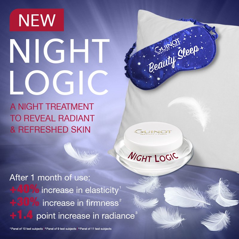 Introducing Guinot’s new dreamy night cream, NIGHT LOGIC. This potent power-nap product leaves your skin refreshed, hydrated and luminous when you wake up! Say goodbye to signs of fatigue and enjoy visibly plumped and supple skin that is ready for any event in your calendar.