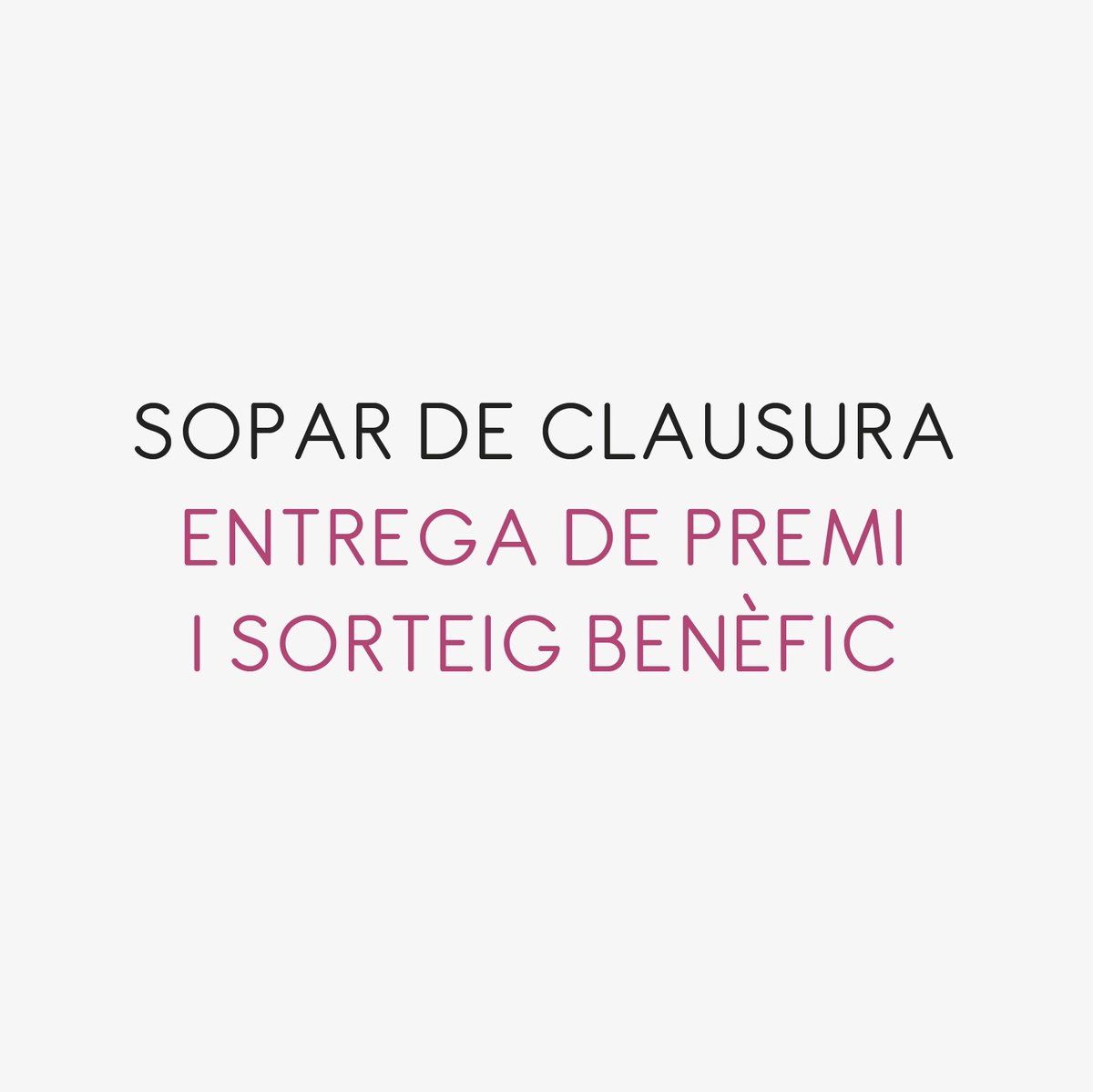 Gimoda_'s tweet photo. Avui és l'ultim dia per comprar les entrades pel sopar de clausura que es celebrarà el divendres a les 22h" Al sopar farem l'entrega de premi del concurs de dissenyadors emergents i un gran sorteig benèfic.Compra les entrades del sopar a https://t.co/AfQCoepYa7 - 25€ https://t.co/TLeVOHWnkP
