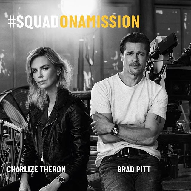 MensFitness_SA's tweet photo. We are proud to introduce our new #SQUADONAMISSION, the Cinema Squad and its stellar cast : Brad Pitt, Charlize Theron and Adam Driver. More coming soon ! @charlizeafrica .
#breitling #squadonamission #navitimer #navitimer8 #pilotwatch #watches #icon #bradpitt #charlizethero… https://t.co/rNXKyBw2yT