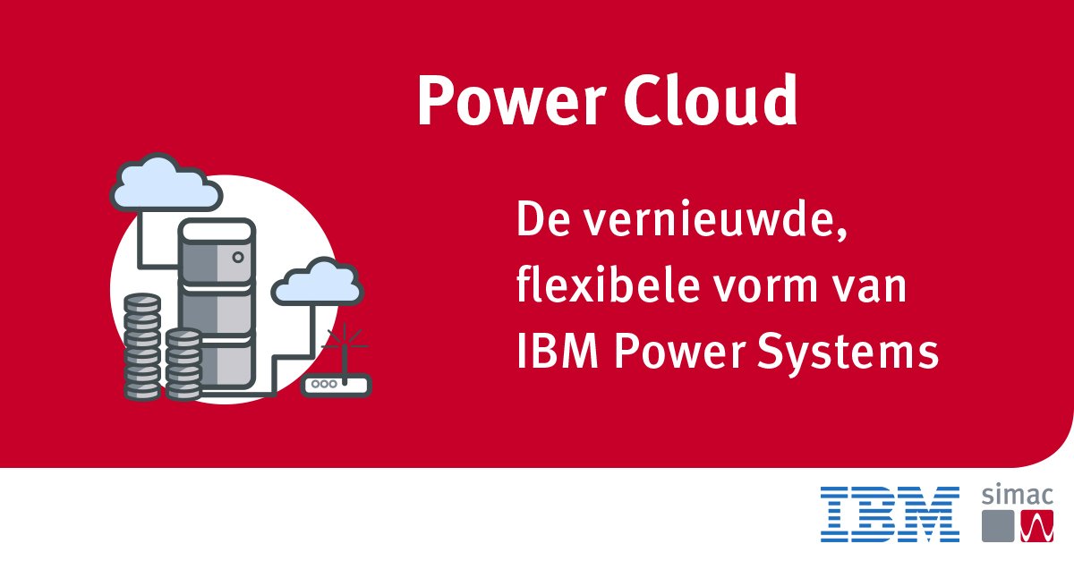 Wist u dat de economische levensduur van IBM Power Systems 4 tot 5 jaar bedraagt? En dat de garantie en risico's hierna sterk toenemen? De Simac Power Cloud is dé vernieuwde en flexibele vorm van uw verouderde IBM Power Systems! #powersystems #IBMCloud kennis.simac.com/powercloud