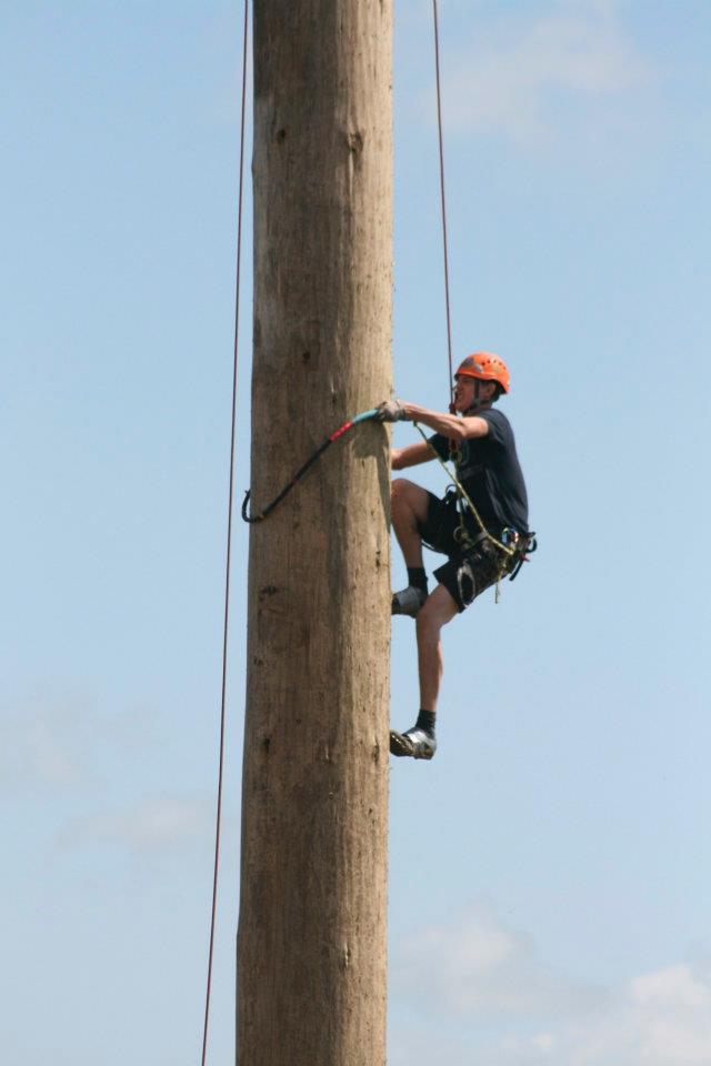 Wharton's very own pole climber Jack will be climbing at the @APFExhibition Thursday, Friday and Saturday this week at @RagleyHall! If you're attending the event be sure to look out for him in the @UK_Husqvarna Arena and give him a cheer! 🌳🌲🌳