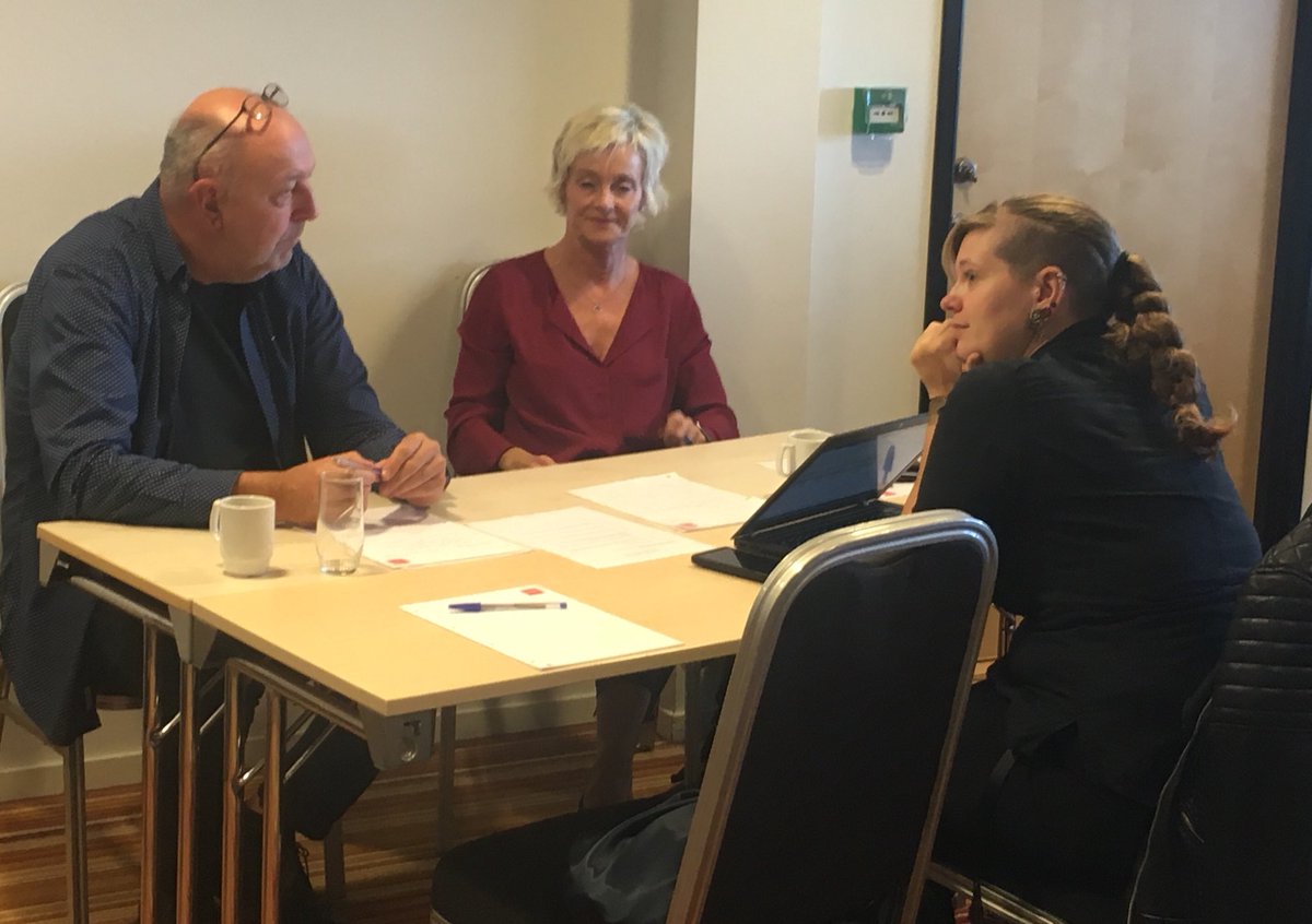 HelenGHB's tweet photo. In “Tromsø» meeting room with #sfu_no #Proted @UiTromso  having great discussion and learning how they encourage student engagement and how they welcome new students @UniOslo_UV https://t.co/TC73pAPxU3