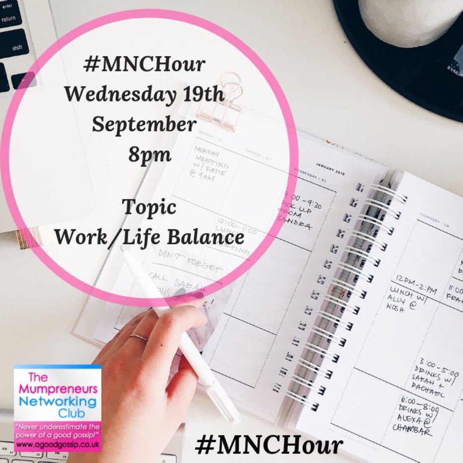 welovemnc's tweet photo. #MNCHour is a hot topic tonight #worklifebalance! Join us at 8pm and let us know your top tips and struggles . https://t.co/05zFojqaS0