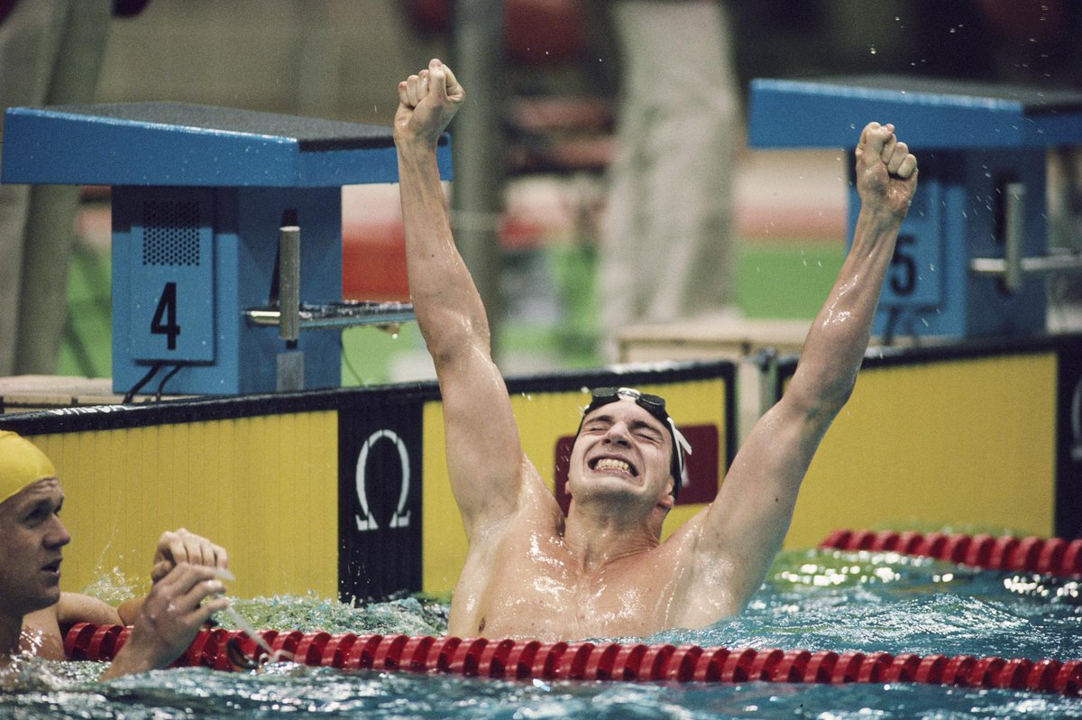 TeamGB's tweet photo. #OnThisDay in 1988, Adrian Moorhouse won gold in the 100m breaststroke at the Seoul Olympic Games.
Does this bring back any memories? https://t.co/MfF3FenfqO