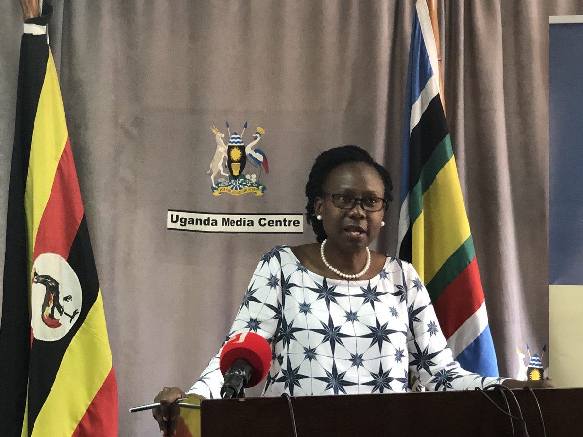MinofHealthUG's tweet photo. #HappeningNow: Minister of Health, @JaneRuth_Aceng addresses media on costing of services at the new Mulago Specialized Women and Neonatal Hospital.
👉🏾Cabinet has approved the charges for services at the new H+ which has received a total of 72 patients within 2 days of opening https://t.co/QbyOdJbobk