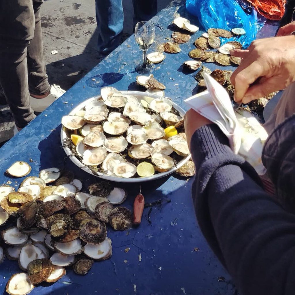 Wauw! Deelnemer George van <a href="/moodzdelft/">Moodz Delft</a> is gister de zee op gegaan en is terug gekomen met bakken vol oesters. Komend weekend verkrijgbaar in de Moodz Oesterbar. ⚓️🛶