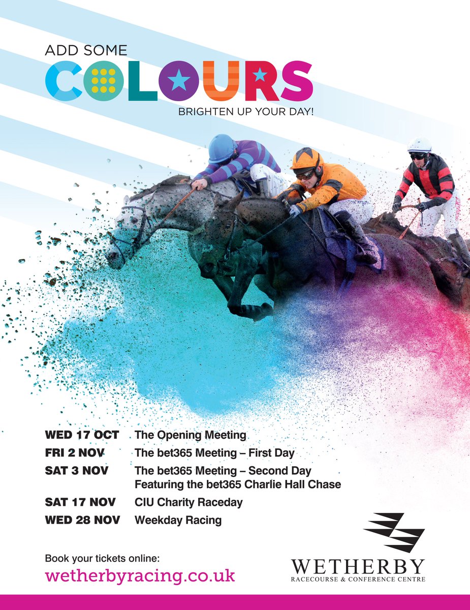 FOUR WEEKS to go until we welcome in the start of the #JumpSeason at #WetherbyRaces with The Opening Meeting Supporting <a href="/SpinalResearch/">Spinal Research</a>! Tickets: ow.ly/MLSp30lSFCd