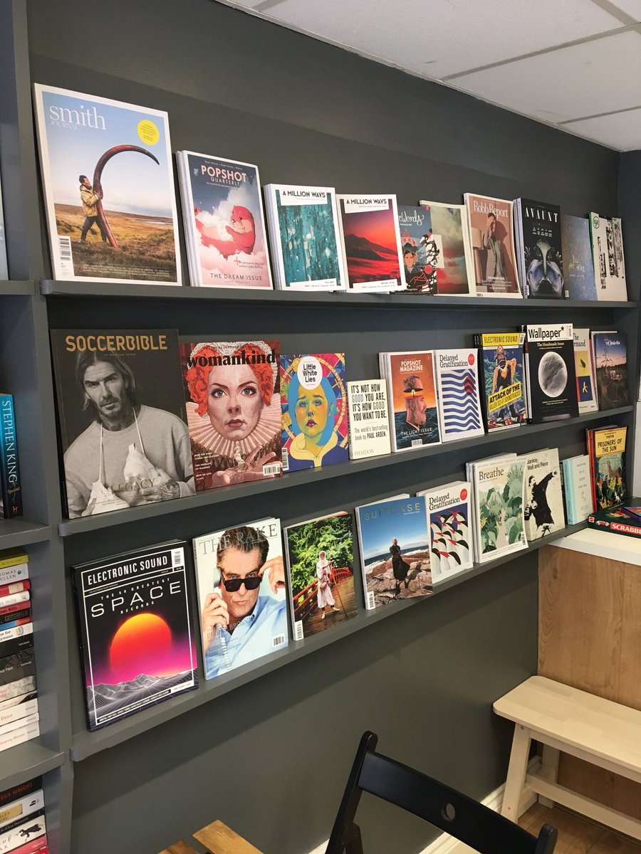 shortandsweetco's tweet photo. ...and we have installed a range of #independent #magazines to be enjoyed (not destroyed) too...

Some great titles including #electronicsound #smithjournal #popshot #avaunt #lwlies #delayedgratification #womankind and #amillionways...

#Wimborne 
#dorset https://t.co/mtfGsXddrE