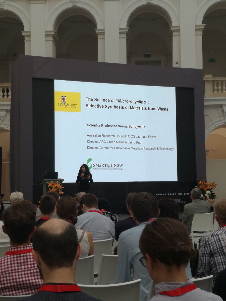 steff_vitale's tweet photo. Just heard a very inspiring talk given by @VeenaSahajwalla at #EMRS Fall meeting 2018, about #microrecycling and materials recovery from waste.
#materials #reduce #reuse #recycle #reinvent #inspired https://t.co/mHvJ1Pjg93