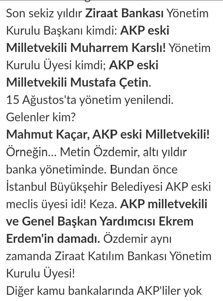 dunya20101's tweet photo. Eviniz camdansa komşunun evine taş atmayacaksın. 
Chp' nin iş bankasındaki üyeleri derseniz 
Onlarda Akpartinin diğer bankalardaki üyelerini söylerler. 
Ve bu ekonomik krizde iş bankasını konuşmak ülkeye fayda değil zarar verir. https://t.co/QzL69SncNo
