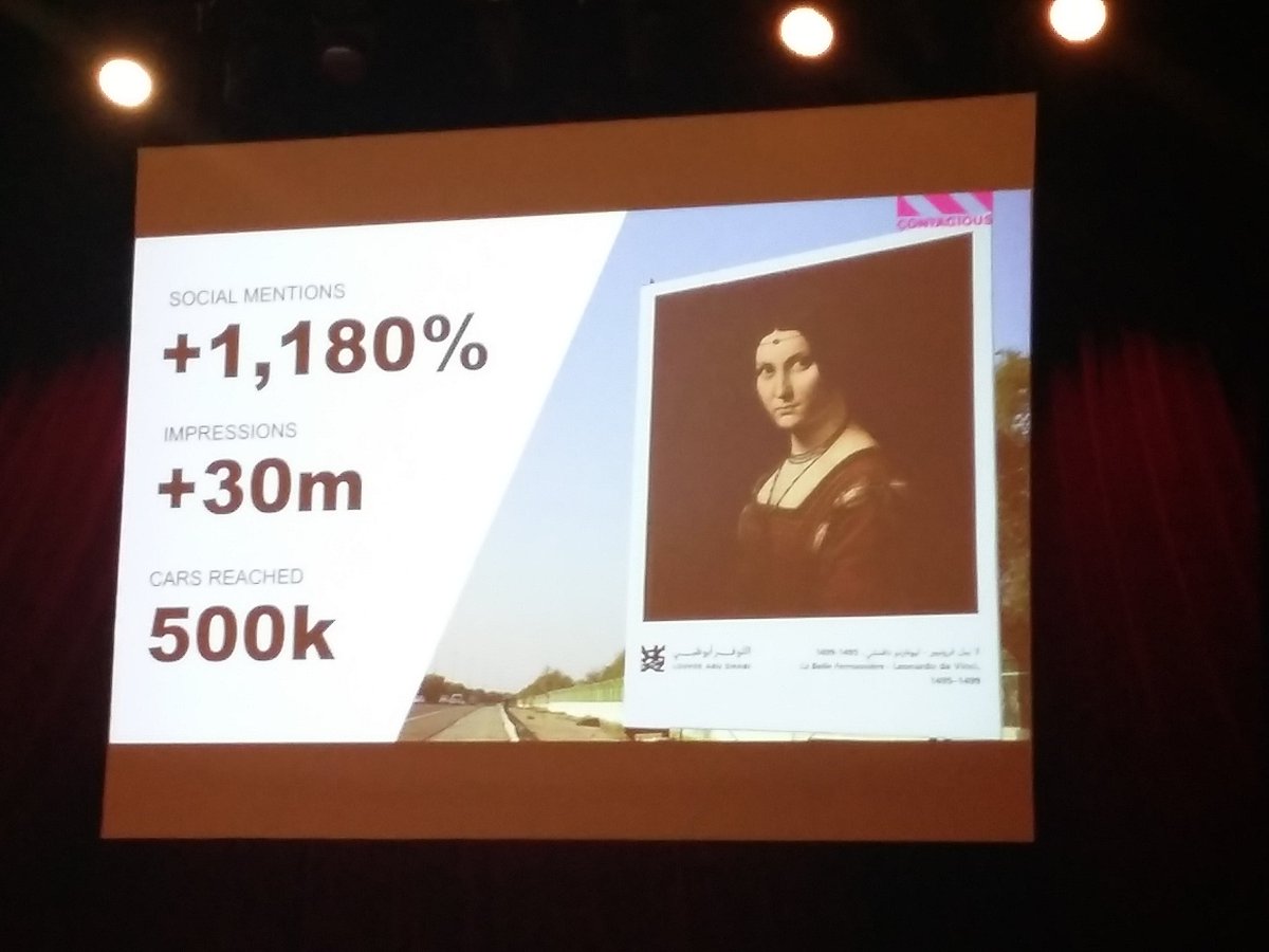 RBedel1's tweet photo. Hier soir, j'étais à #CannesAcademy pour entendre la bonne parole sur les médias, le craft, la data et l'engagement des marques. Des cas très inspirants, entre autres #XboxDesignLab pour sa créativité et @LouvreAbuDhabi pour sa stratégie cross média. https://t.co/Vk9bP9aodW