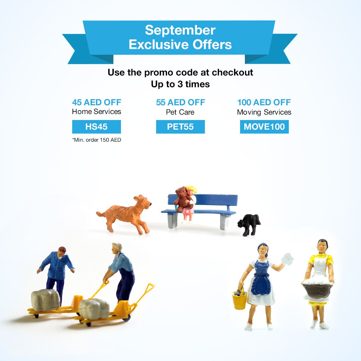helpbituae's tweet photo. Enjoy September Exclusive Offers! Use the promo codes at checkout up to 3 orders per service. Book Now!
https://t.co/NXEZHXNOwR
#HelpbitServices #UAE #Dubai #Home #Services #Cleaning #Laundry #Moving #Pets #PetCare #PestControl #AC #Handyman #Plumbing #SmartHome https://t.co/N8UPcz2U2n