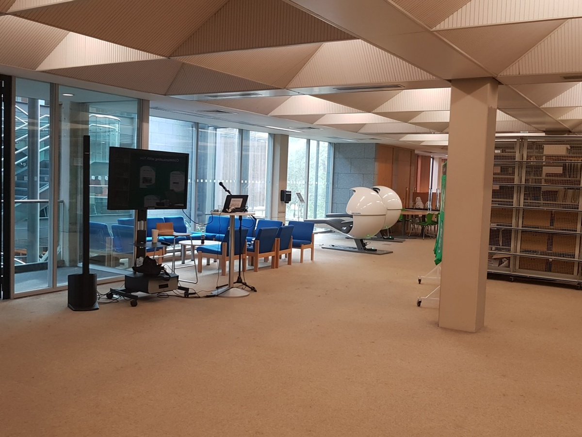 library_MU's tweet photo. Calm before day 3 #orientation2018 #mu_library @library_MU @MaynoothUni welcoming humanities students today in the Library https://t.co/SakxkqWru5