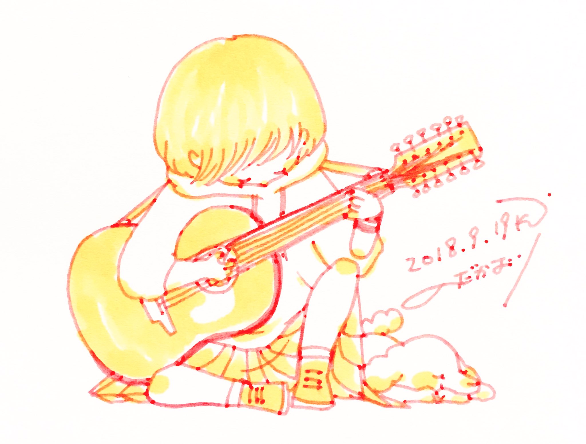 のだかおり イラストレーター Ar Twitter ギターやウクレレ 弾きながら歌えるのって すごい かっこいい のだかおり イラストレーター Ar Twitter ギターやウクレレ 弾きながら歌えるのって すごい かっこいい