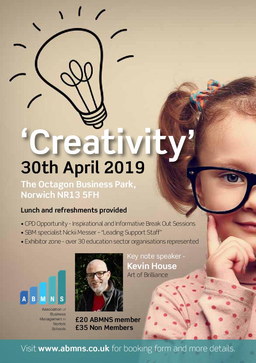 Conference 2019 is go go go !! Save the date, 30th April 2019, inspirational speakers, exhibitors and workshops to support and enable school business leaders in the eastern region.