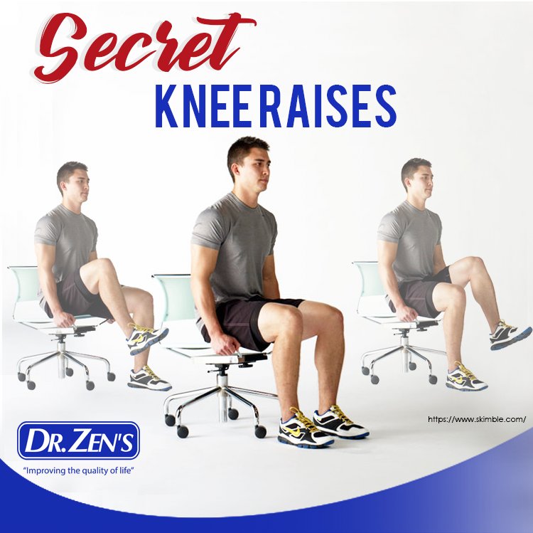 We've made it over the hump, and now it's time to work those legs out! Do this SECRET knee raises under your office desk, and no one will know you're working out ;) #ZenTips #WorkoutWednesday