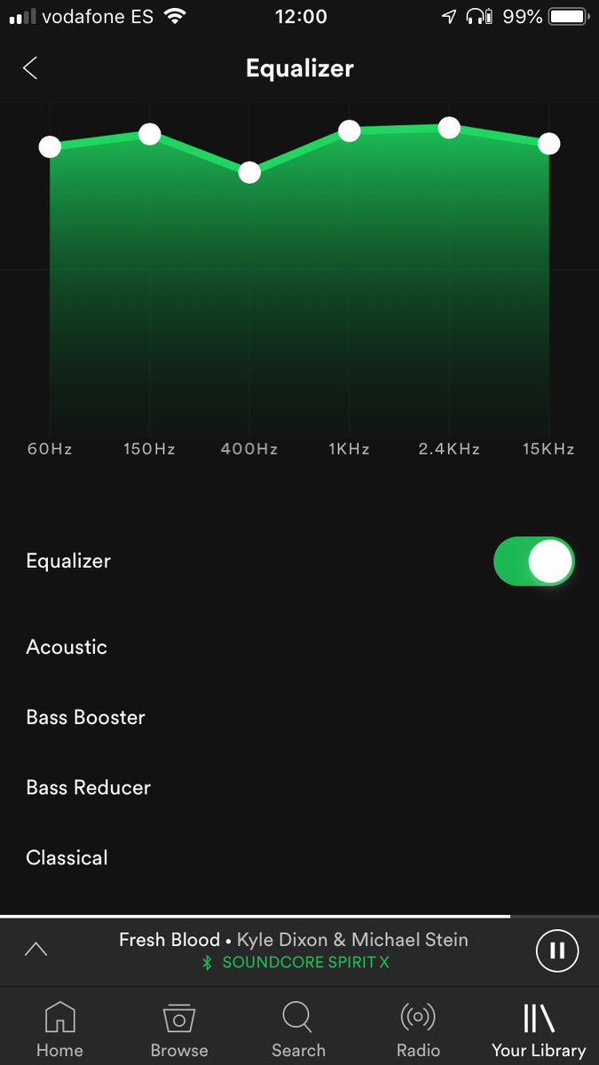 xpring_loaded's tweet image. Got my ⁦@AnkerOfficial⁩ ⁦@soundcoreaudio⁩ Spirit X headphones this morning. Wasn’t too impressed by the sound but after tweaking Spotify’s equaliser and testing a tonne of tracks &amp;amp; genres I’ve ended up with great results. #Anker #soundcore #spiritx #spotify #bluetooth