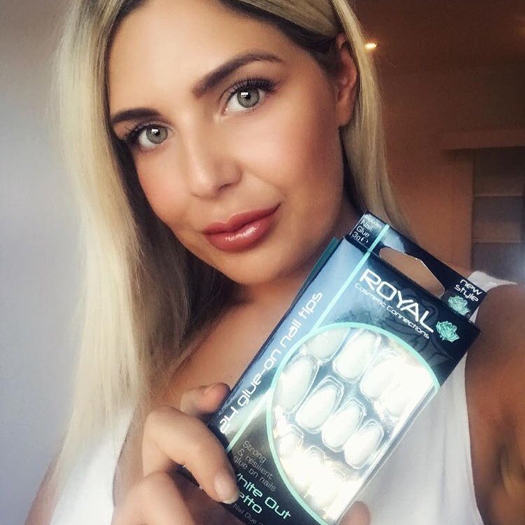 RoyalCosmetics's tweet photo. Check out our Instagram to see Love Island’s Grace Wardle modelling our White Out Stiletto Nails 💕 available from https://t.co/pw7OiqBD3N #LoveIsland #gracewardle #royalcosmetics #falsenails https://t.co/gsBuUiJUkZ