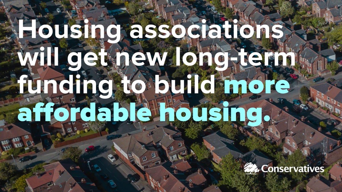 Housing associations will get new long-term funding to build more affordable housing.