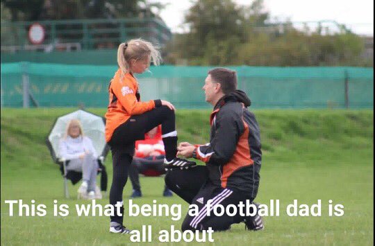 #Shoutout to Footy dads, the shoe lace tying, the kind words, the hugs when your child’s cold, cleaning our muddy boots, helping us get our shin pads off when there stinking, the taxi to games, buying me that bacon sandwich after my game, for being the BEST football dad ever.