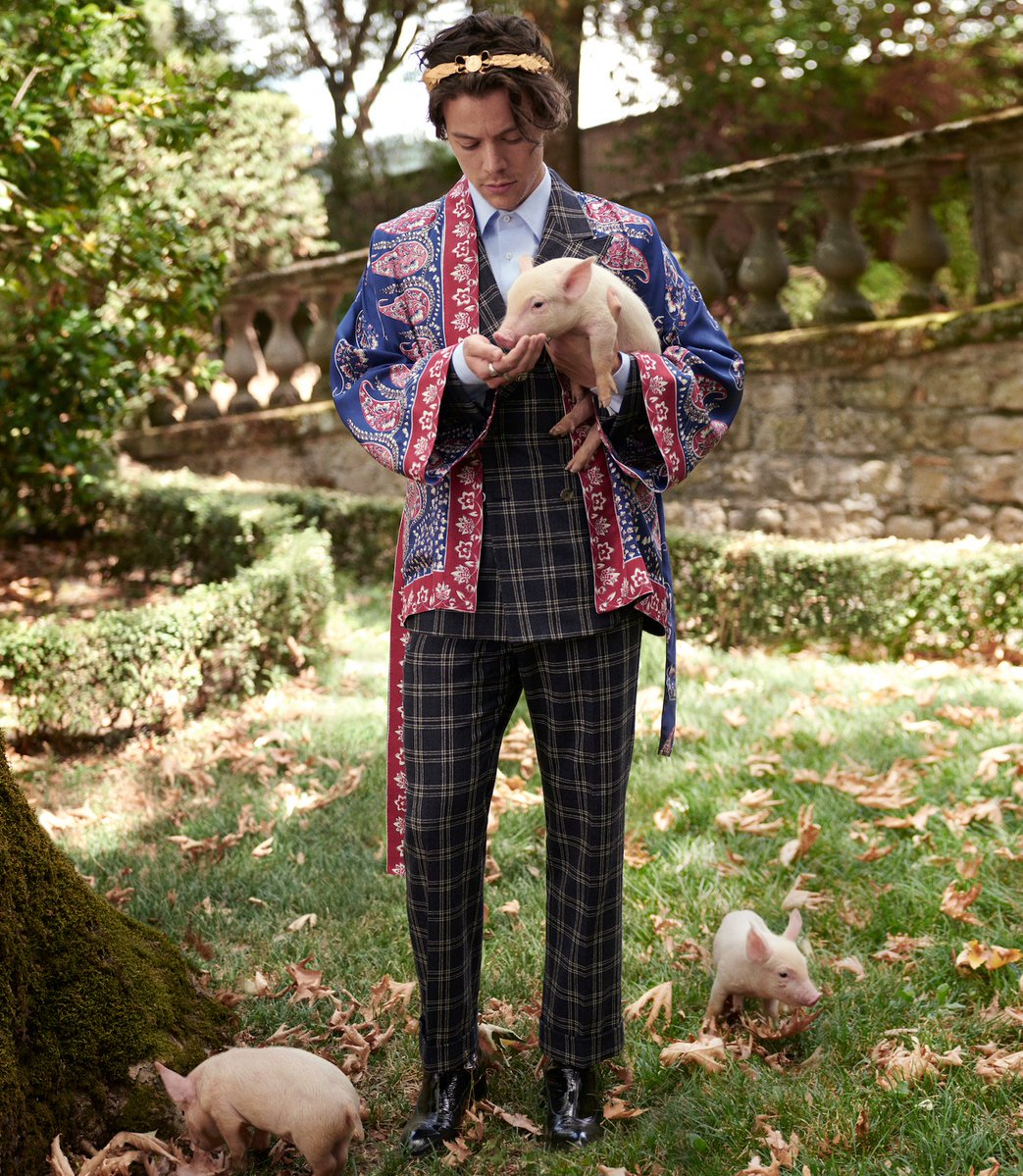 💖 @Harry_Styles x @Gucci 🐑🐖

#GucciCruise19 

📸 #GlenLuchford