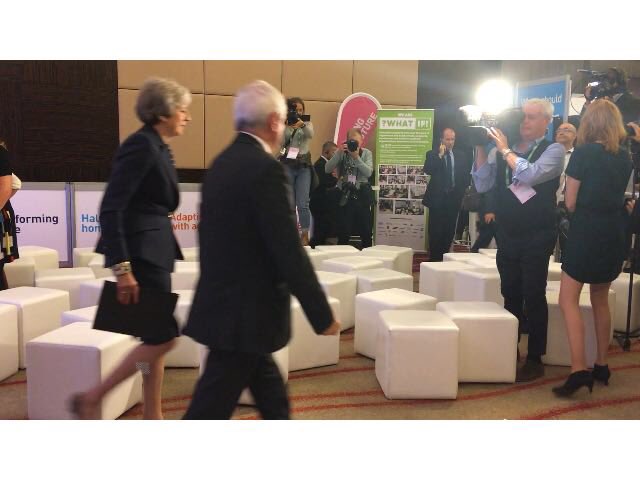 davewhatif's tweet photo. Theresa May meets the brilliant innovation teams we are working with at the National Housing Association. Read more at https://t.co/4BLQzejzfV #NHF18 #WhatIf https://t.co/DbyQmR1tpg