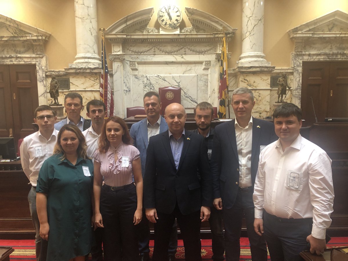 ExchangesWTCI's tweet image. The delegation is definitely enjoying their tour of the Maryland State House! #eGovUKR2018