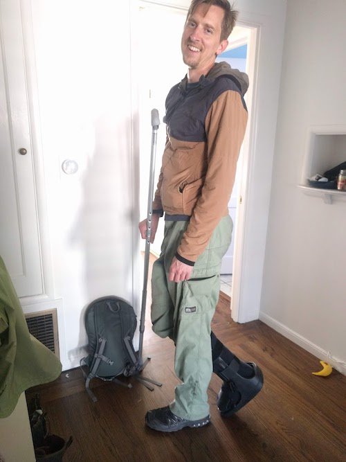 danepowell's tweet photo. @AbroadInJapan When I booked my trip to Tokyo and Kyoto, I wasn't expecting to be on crutches. Any tips for how to have fun and get around with minimal walking? Or how not to stand out as a 6'3" (190cm) white guy on crutches? :) Love your show! https://t.co/FvPHmv9bUa