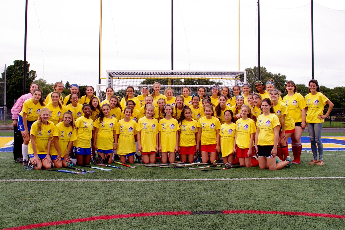 WestIrondequoit's tweet photo. A big 👏 to the field hockey teams (varsity and JV) from @IrondequoitHS and @FCSDSports for raising $800 on Monday night for the CURE Childhood Cancer Association! Well done, ladies! Kudos to all! @FCSDtweets @WIEagles 

 (Photos by Dave Pomeroy) https://t.co/Pzl17mIiuZ
