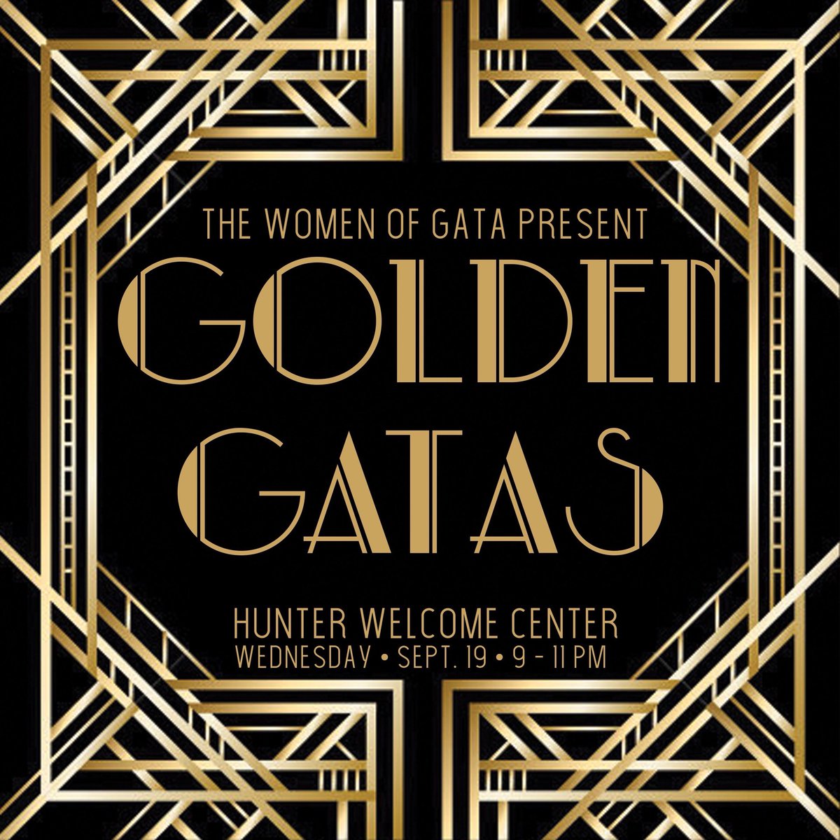 ACUGATA's tweet photo. Woo-hoo! The day is here! Come to Golden GATAs tonight to meet some awesome ladies and wear your snazziest gold and white outfit π€© #rushred #rushGATA #rushacu https://t.co/qmBX2P0Kbe