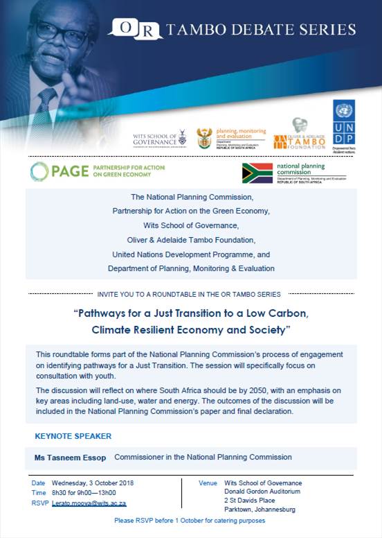 SDLUWits's tweet image. Desar Witsie, ROUNDTABLE EVENT ALERT!