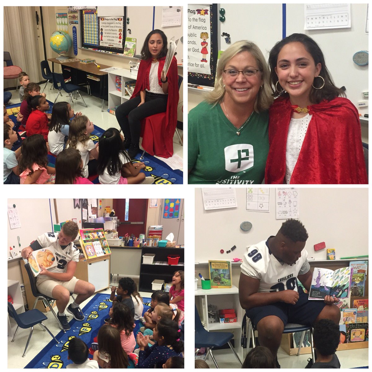 msharrisK16's tweet photo. So fortunate to have a former student/now teenager reading to my class as well as other fabulous High School students/athletes! @PowellCISD https://t.co/RPZVsgyIUl