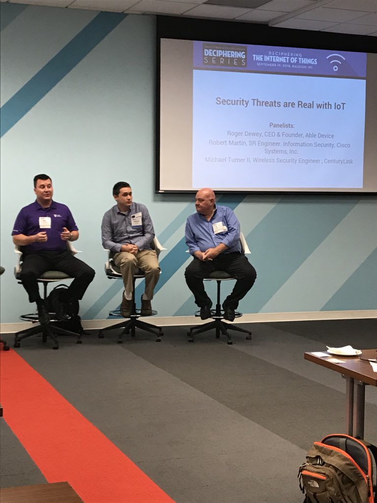 SIIASoftware's tweet photo. No matter the session topic when it comes to #iot - security is always discussed. The much anticipated “security threats are real with #iot” starts now. #siiadeciphering #iot #networking #security https://t.co/qY1XxIRKmV