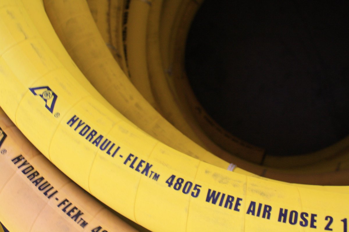 Need a more reliable hose? Contact The Hose Company! #hydraulics #hydraulichose #industrialhose #hydrauliflex