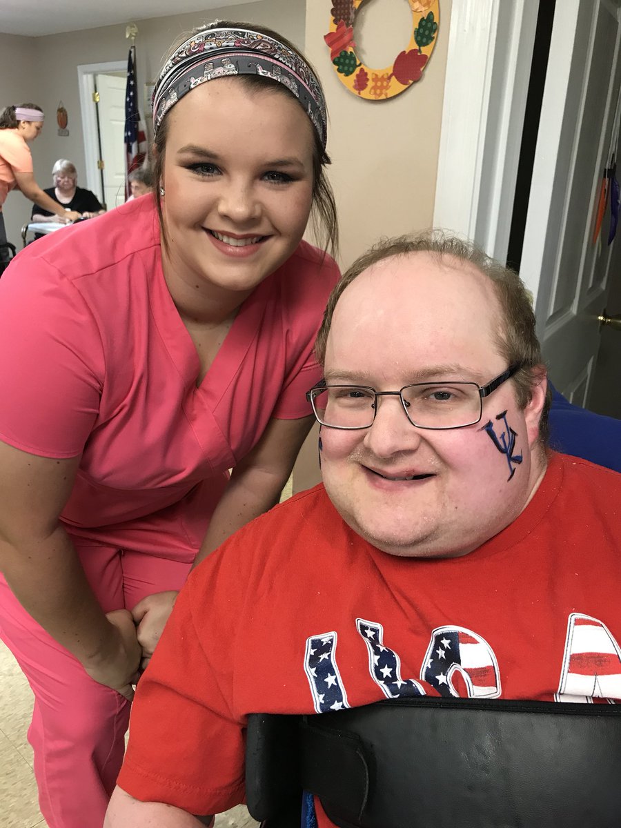 ATCHealthScienc's tweet photo. What a fun day of learning!!  Extended classroom visiting Just Family Adult Day Services! #NursingAssistants #SmilesAreContagious https://t.co/T5VARQ0OaK
