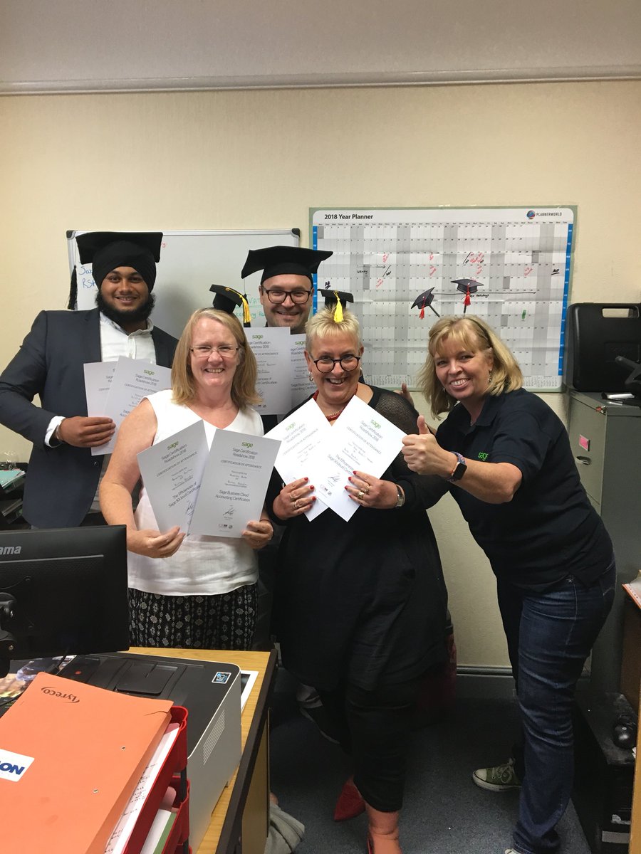 juliawedgwood's tweet image. .@sageuk .@BurtonBandini @alex_irving_85 great day with the team 100% pass #get certified #sageroadshow