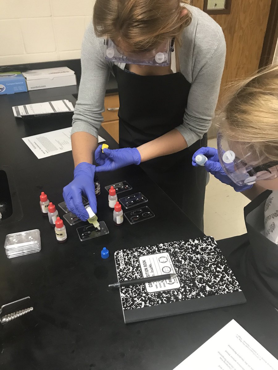 hesterscience's tweet image. PLTW Principles of Biomedical Science students did an excellent job this week analyzing crime scene forensics! They used chemical indicator tests to identify pills and blood from the scene, as well as identifying hair and fingerprint samples! @warriorsci1 #ssdpride #warriorSTRONG