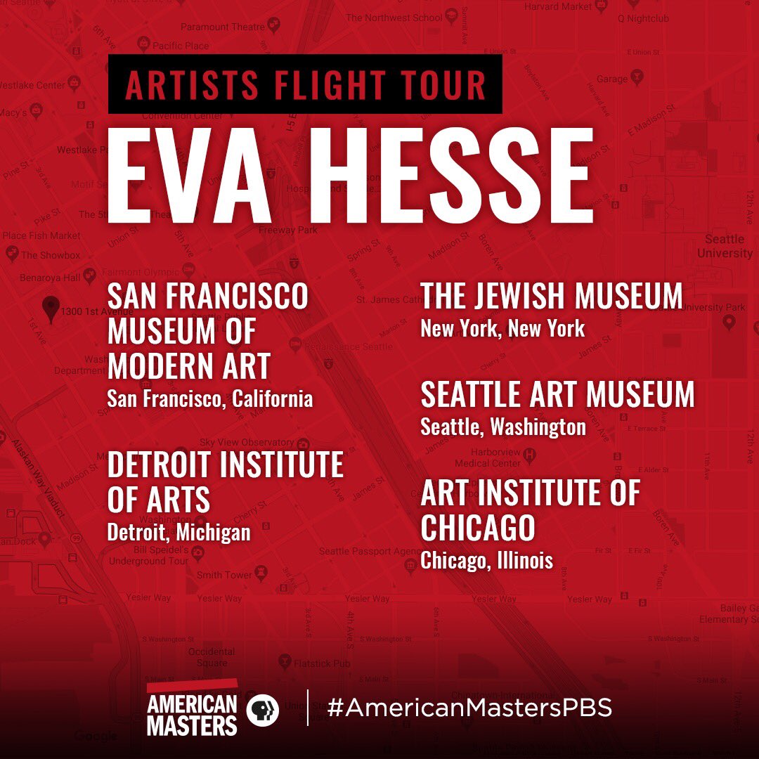 PBSAmerMasters's tweet photo. Did you watch our film on Eva Hesse? Now it's time to see her work: https://t.co/p2SOaU2sOA #AmericanMastersPBS https://t.co/7boOZv7znQ