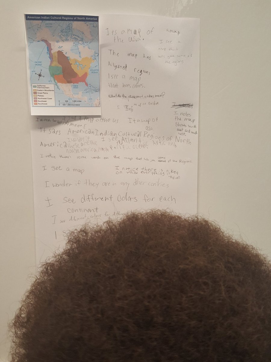 sallyhoyt's tweet image. What do you notice and wonder? S says:  in 3rd we did 1 city, in 4th we did our state, now are we doing the whole country? Why yes, yes we are. #WestlakeCharter #wcsreflective