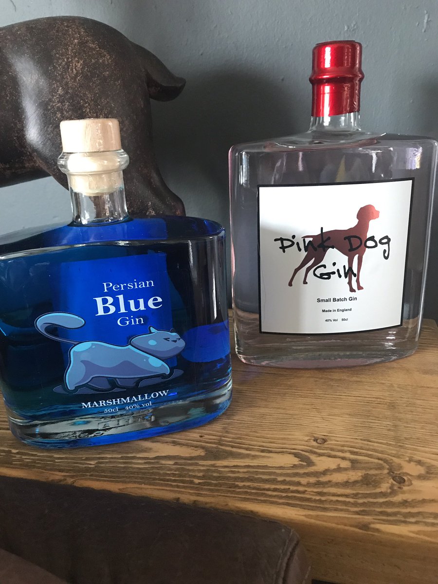 Today has been an amazing day. And still it gives... thanks for the delivery <a href="/WirralGin/">Wirral Gin</a> <a href="/PinkDogGin/">PinkDogGin</a> love the pink, excited to try the blue!