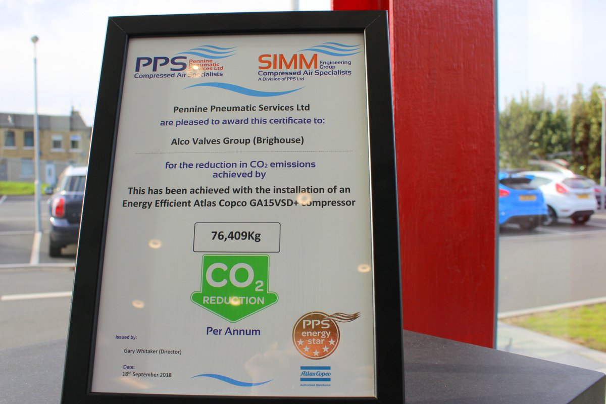 Another impressive milestone for Alco Valves Group. We recently received an award for reductions in our CO2 levels, as this year we achieved a 76,409Kg CO2 reduction. We are looking forward to see how much we can reduce it by next year. #valves #environment