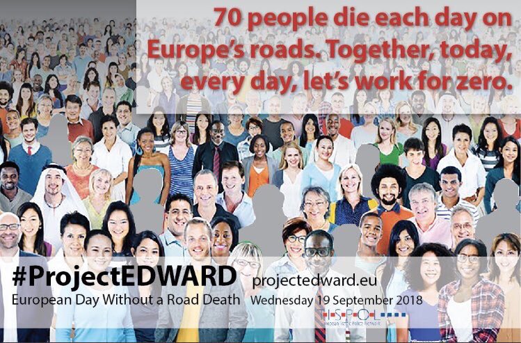 NicewayCodeGB's tweet photo. It's #ProjectEdward day: the Europe-wide campaign focusing on the number of deaths on the road. We're expecting it to achieve zero ✊️ https://t.co/7ENqlugrjB