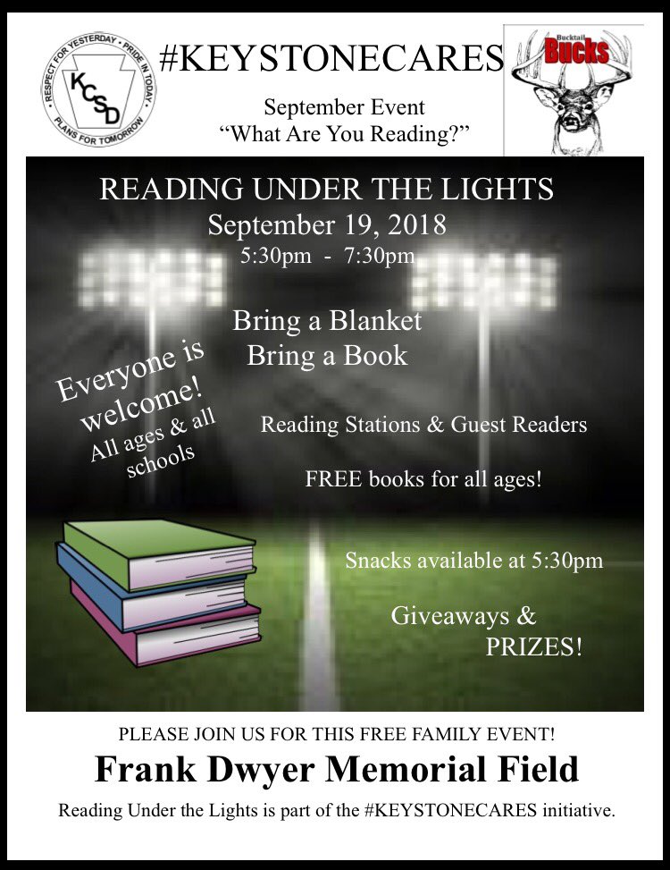 BucktailBucks's tweet photo. Tonight! #KeystoneCares #ReadingUnderTheLights https://t.co/qBhC07ZChn