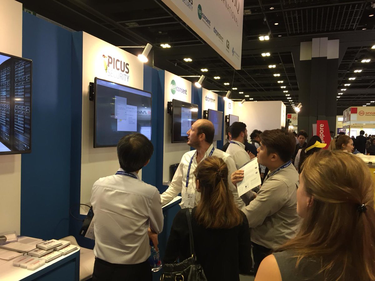 PicusSecurity's tweet photo. Our Presales Manager Gursel Arici discussed “Cyber Resilience via Continuous Validation and Mitigation” on the second day of #GovWare2018 in #Singapore today. Tomorrow marks the end of @SICWSG, make sure you catch him until then! @GovernmentWare @CSAsingapore #SICW2018 https://t.co/xDDHXB972L