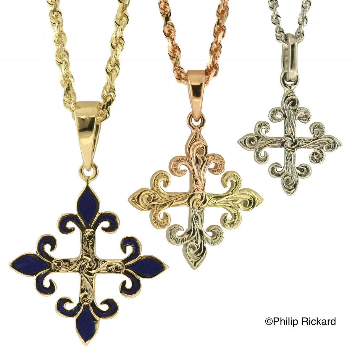 PhilipRickard's tweet photo. New Fleur-de-Lys pendants in blue enamel, multicolour, and white gold.
Fleur-de-Lys Collection(Flower of Lilly) stands for Perfection, Light, and Life and is inspired by prayer symbols on the first Hawaiian bracelet-Queen Lili’uokalani’s 1862 “Hoomanao Mau”-A lasting remembrance https://t.co/OFEqSoIh11