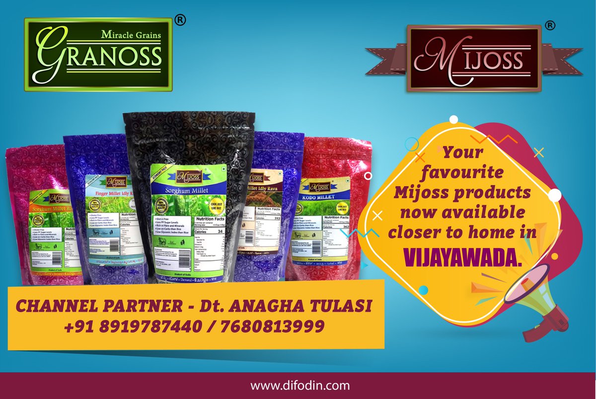 dfigranoss's tweet photo. #MiracleMillets #Mijoss #GlutenFree #LetsMillet #OrganicMillets #LowGlycemicIndex #LessCarbs #HighMinerals #Nutritious #LessPPSugarLevels #Granoss #ZBNF #Vijayawada https://t.co/V2PgPTYrWf