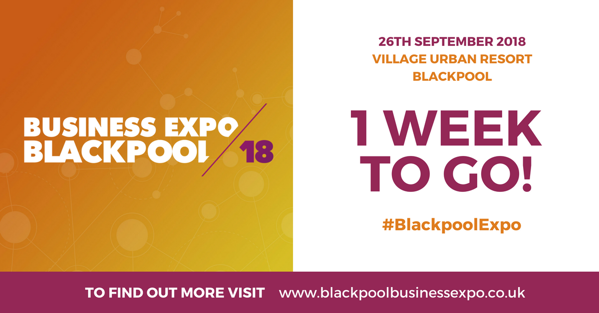 Only a week to go <a href="/blackpoolexpo/">Blackpool Business Expo</a>! 
<a href="/SeanBaltic/">Sean Taylor</a> and <a href="/SPreyzner/">Steve Preyzner</a> are attending the #BlackpoolExpo, will they see you there? Get your free tickets here: ht.ly/9Jsc30lQt4t