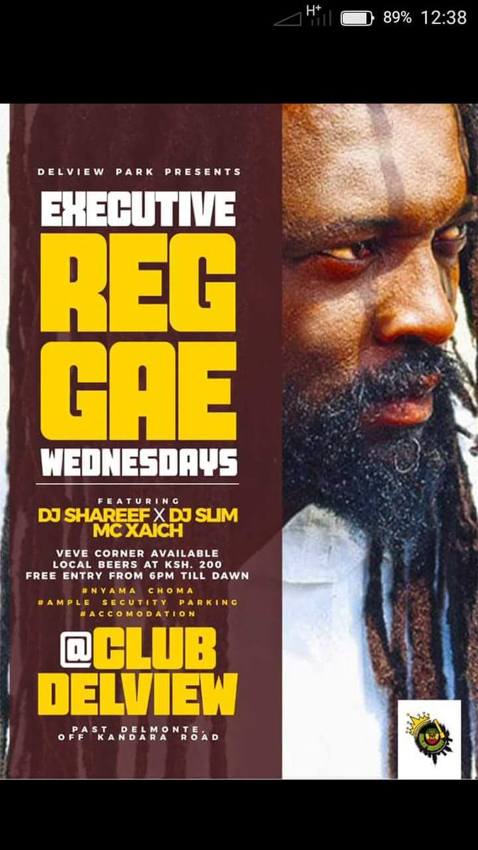 DelviewPark's tweet photo. #ReggaeWednesday
#DelviewPark
#EveryWednesday
#RootsnCulture
#OnTheDesk
#DjSlim
#DjShareef
#McXaich
#TopSecurity
#VipLounge
#AmpleSecureParking
#Accommodation https://t.co/loRAhA3Tae
