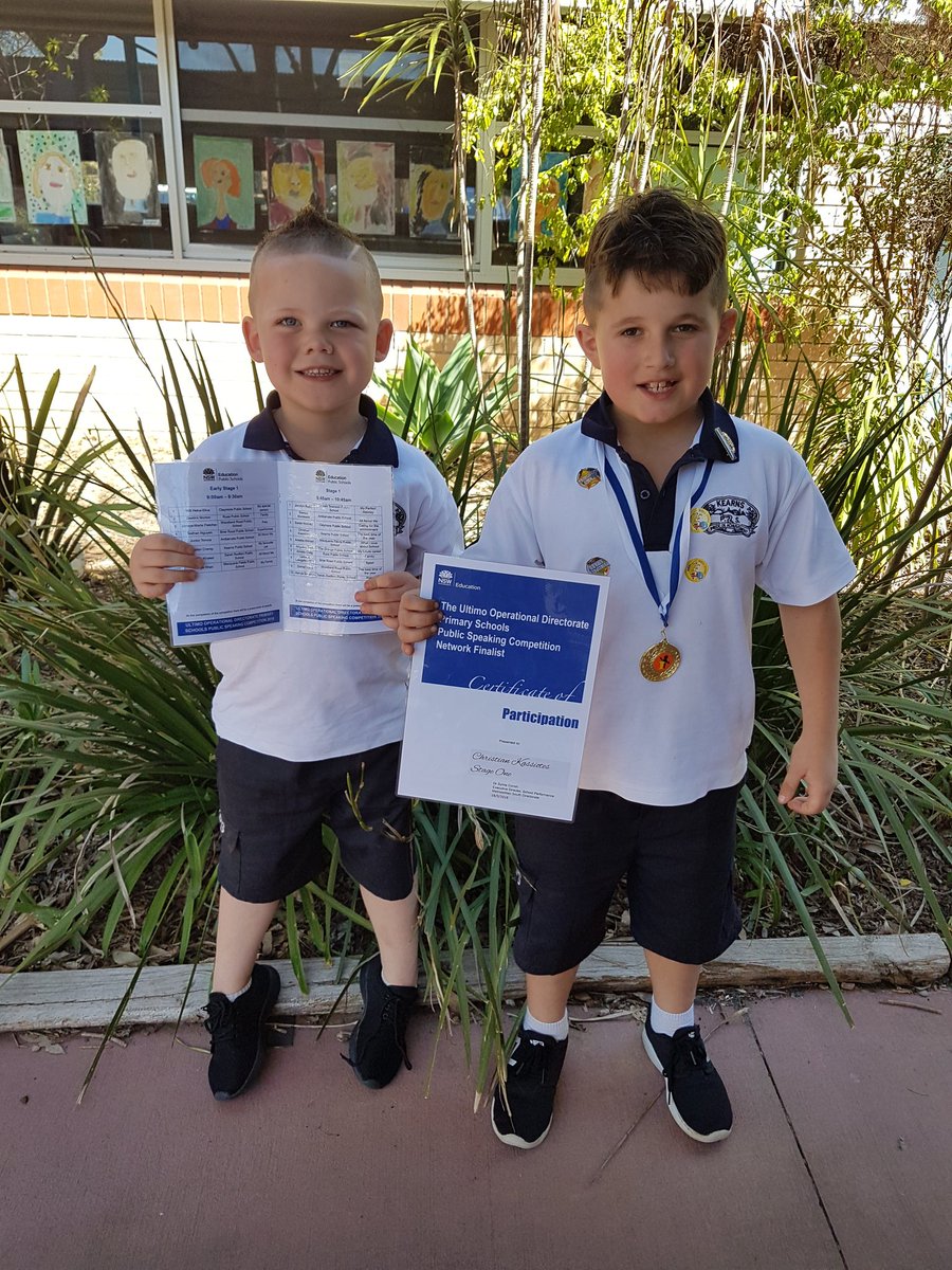 Congrats to our fab students for their performance at the Ultimo Directorate Public Speaking Comp. Christian received 2nd in Stage 1, Bianca 1st in Stage 2 and Katelin 1st in Stage 3. Jayden did a wonderful job representing Kindy in his first ever comp! <a href="/jepaterson1/">Jodie Paterson</a>  <a href="/_iEndo/">Karen Endicott</a>